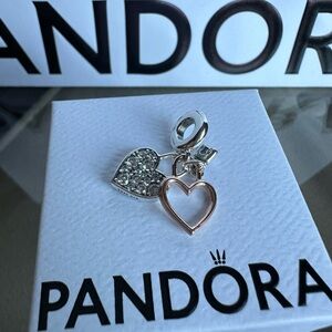 EUC Pandora mixed metal charm